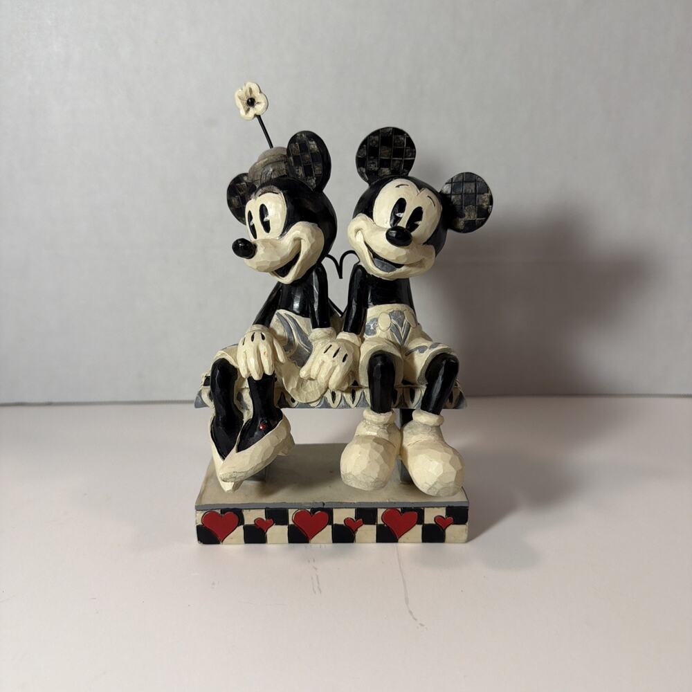 Disney Jim Shore Figurine Mickey Mouse Minnie Date Night Showcase Traditions